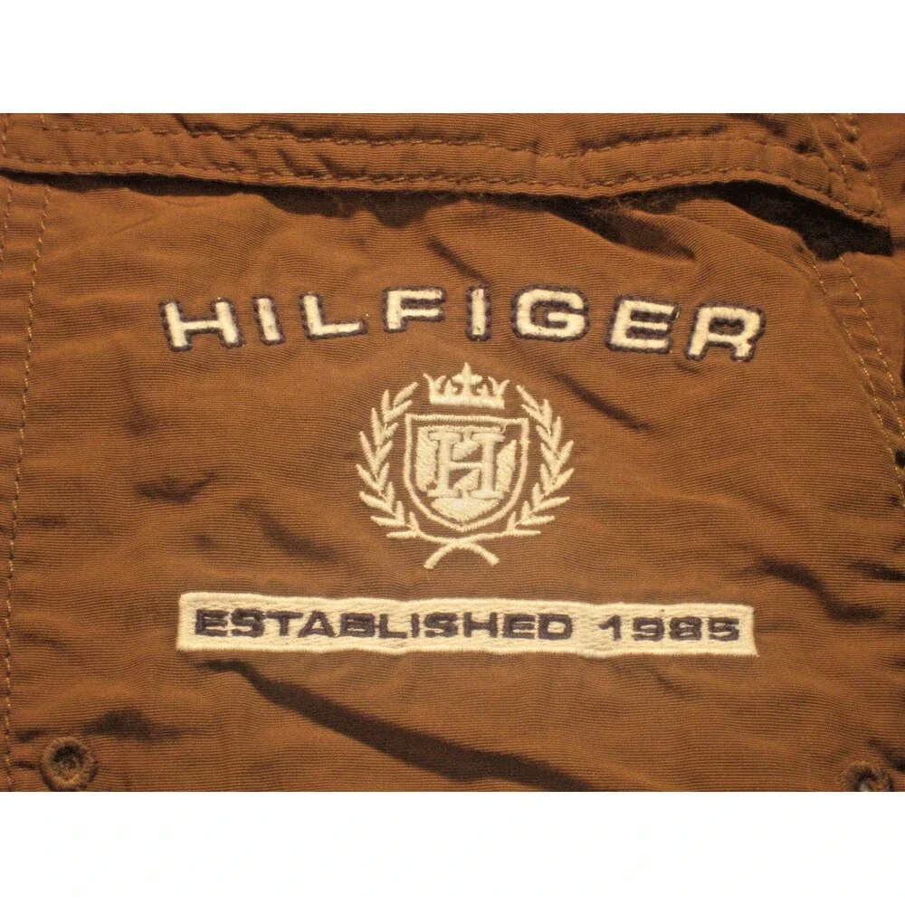 Mens Tommy Hilfiger Brown Nylon Swim Suit Board Shorts sz XLx6